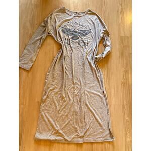 Tan california maxi dress with slits